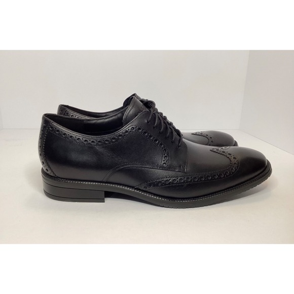 Cole Haan Men's Wing Oxford Waterproof Leather Shoe Size 12 Black NIB - Picture 3 of 6